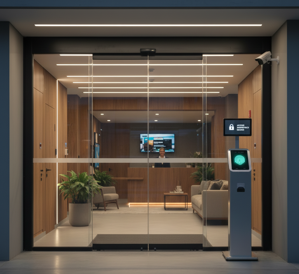 Ilustración sobre seguridad en condominios